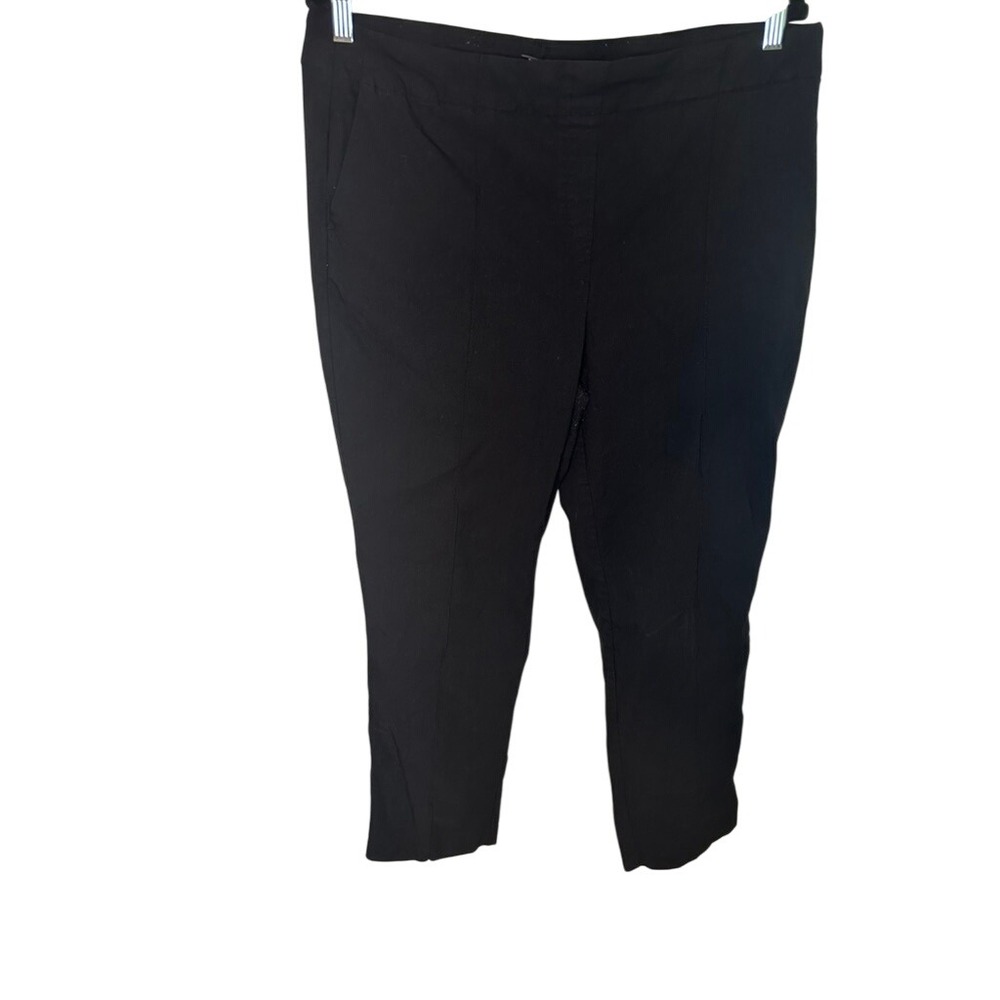 Hilary Radley Black Pull On Pants XL Extra‎ Large Career Casual Stretch